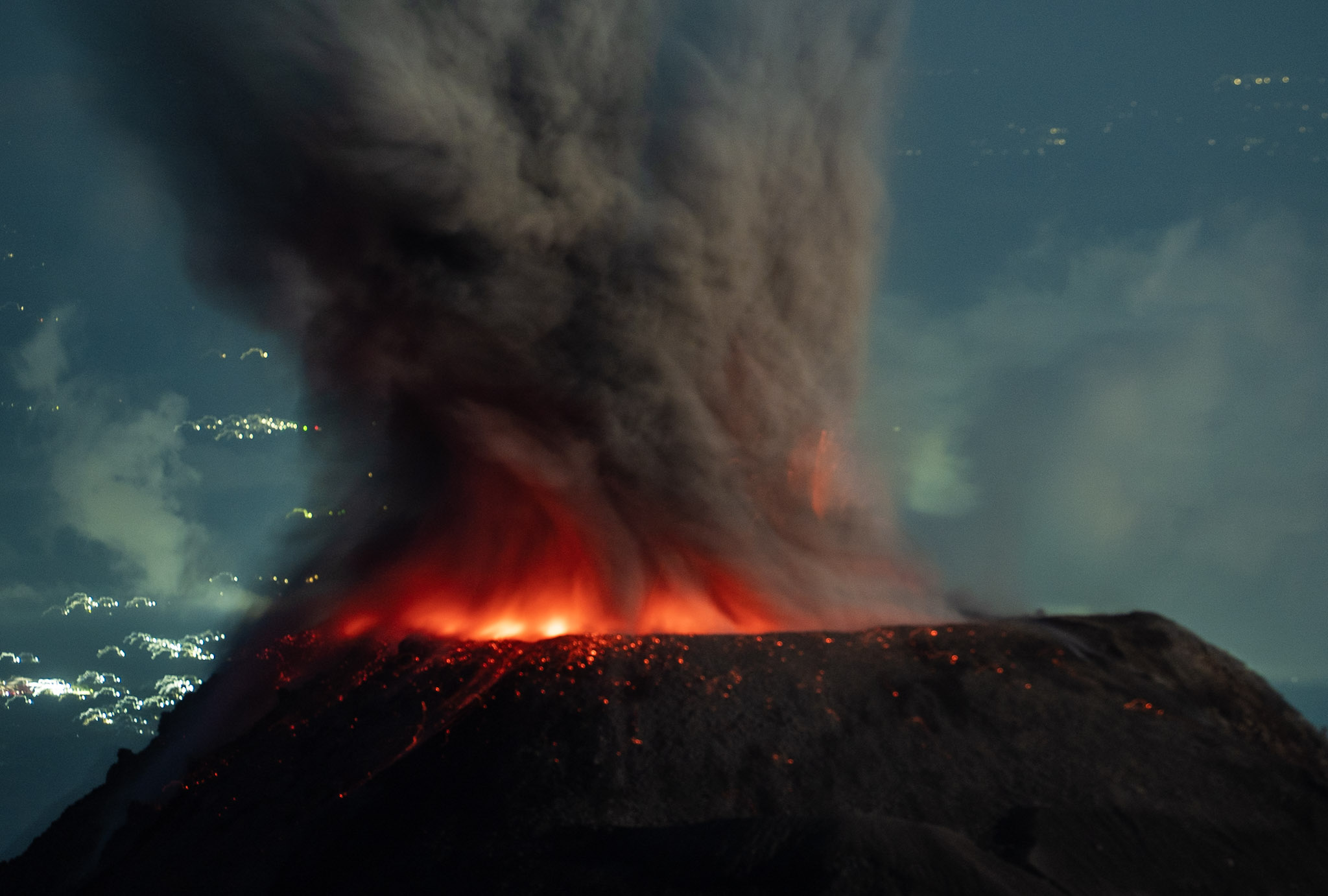 Sunrise view from the Santa María Eruption Mirador